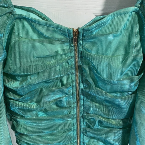 Fashion Nova Melanie Metallic Mini Dress - Picture 4 of 5